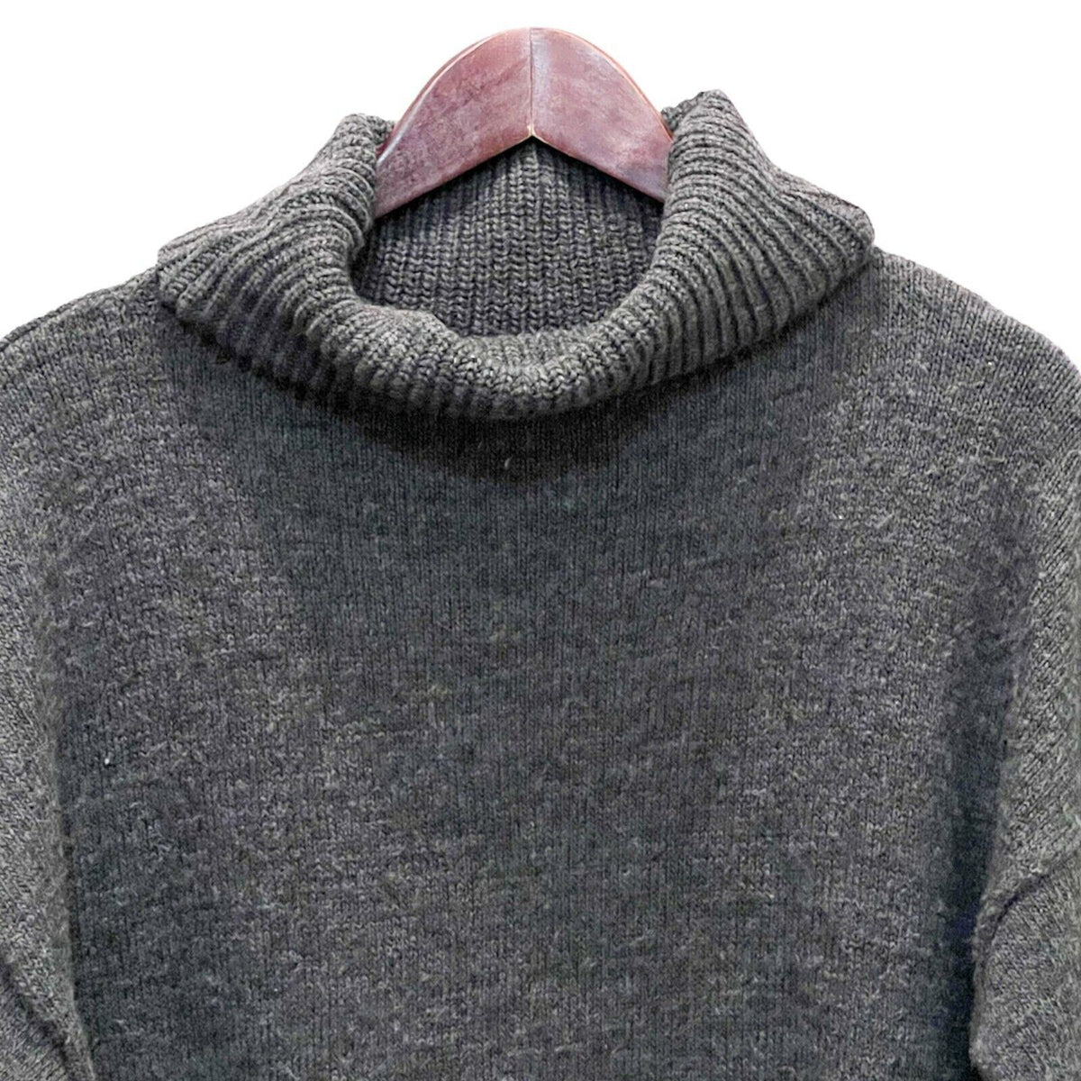 Topshop Womens Turtleneck Sweater Tunic Dress Size 8 US Charcoal NWT Long Sleeve