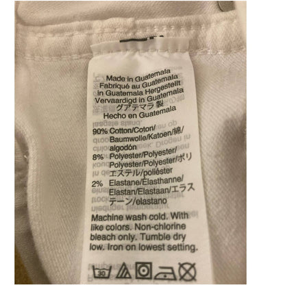 Madewell Women's Button Front High Rise Skinny Crop Jeans Waist 27" White NWT