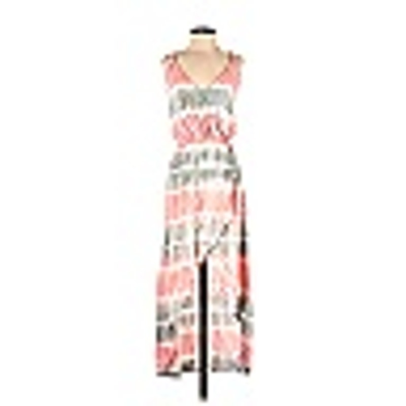 Tiare Hawaii NEW Tie-Dye Multi Casual V-Neck Dress Size M/L