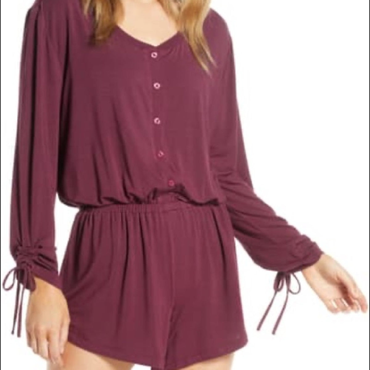 Nordstrom Lingerie NEW Moonlight Lounge Romper XS Pajama PJs One Piece