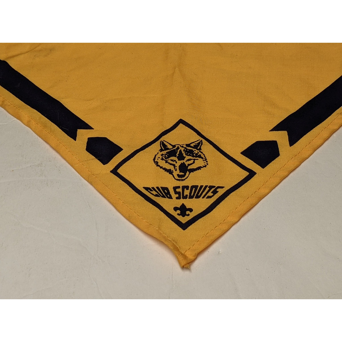 Cub Scouts LOT Bandanas Pair  Golden Neckerchief Slides Boy Scouts of America