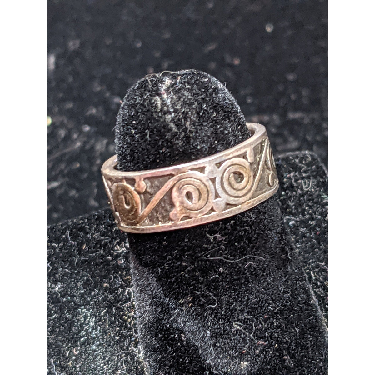 Vintage Handmade 925 Sterling Silver Celtic Filigree Spiral Pinky Small Ring 4.5