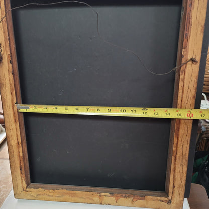 Antique wood frame gold Picture Frame 22" x 18 Oak Leaf Motif