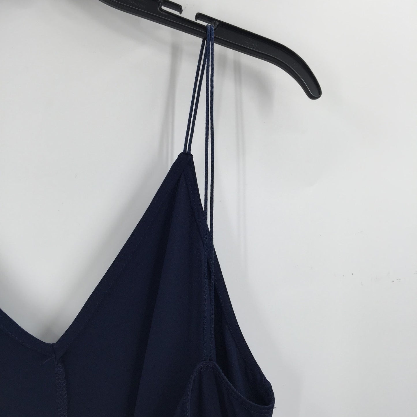 Abound Sleeveless Spaghetti Strap V-Neck Tie Waist Jumpsuit Navy Size Small
