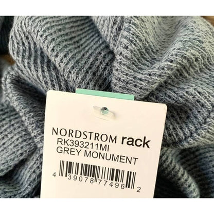 Abound Sweater Cardigan Medium Grey Monument NEW 3/4 cuffed sleeves Coccoon