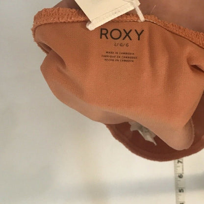 ROXY Sun Memory Textured Bikini Bottom Swimsuit Bathing Size Large