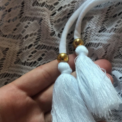 Miken Swim NEW White Lace Swim Cover Up Top Size Medium