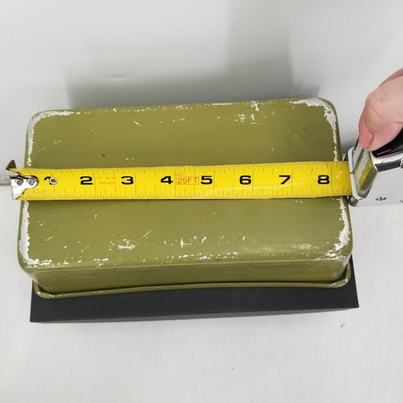 Vintage Avocado Green Aluminum Metal Baking Pan Bread Loaf 1970s Mod