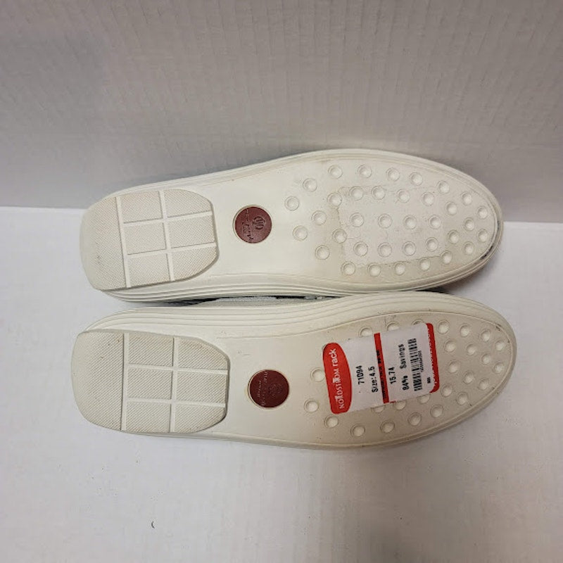 Marc Joseph Silver Size 4.5 Boat Driving Shoes Womens Casual Youth/Girls/Women