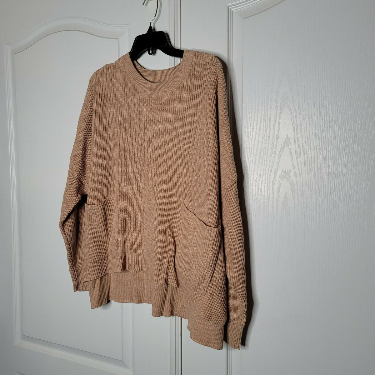 Madewell Patch Pocket Pullover Knit Sweater Long Sleeve Crew Neck Ribbed Cuff 3X