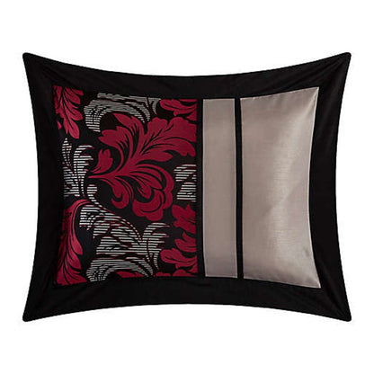 Nanshing Lincoln 7-Piece California King Comforter Set In Red & Black