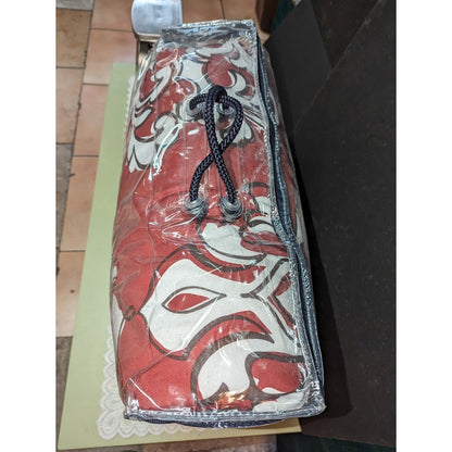 NEW CHARTER CLUB DAMASK RED OUTLINE TWIN 2 PIECE COMFORTER SET BEDDING 300TC