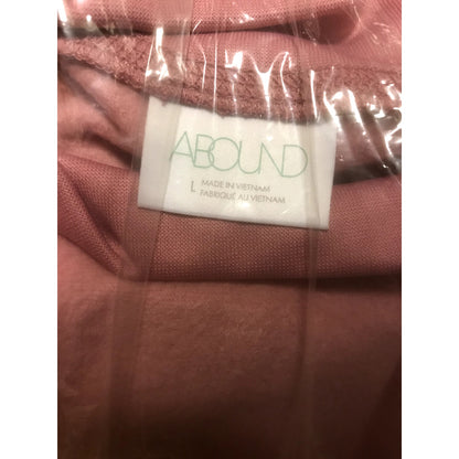 Abound NWT Cozy Cropped Fleece Sweatshirt in Pink Bloom Large