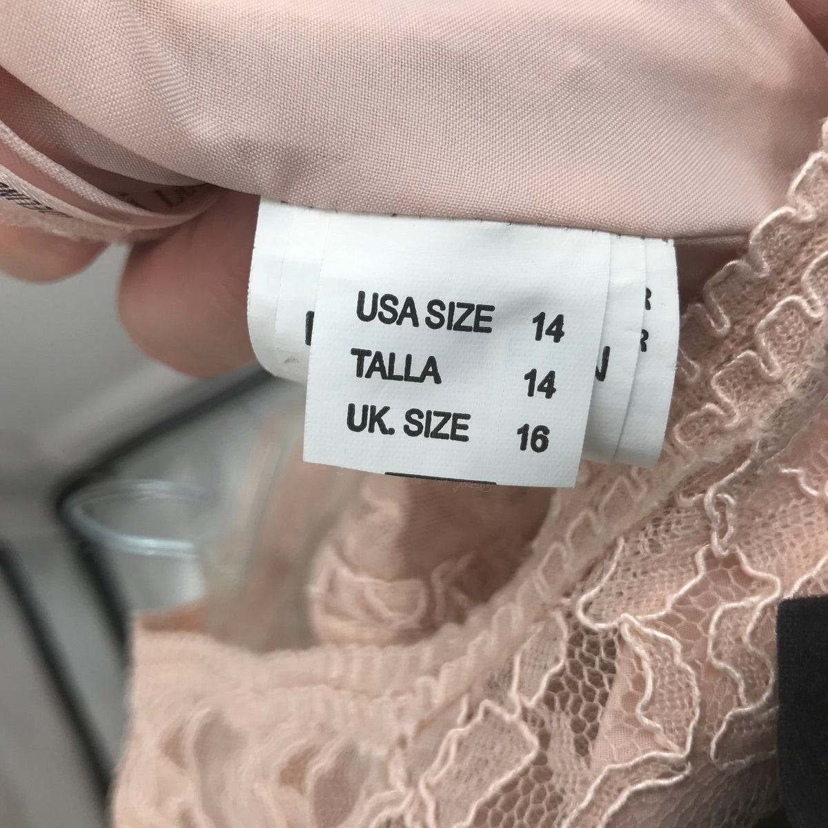 Mori Lee Madeline Gardner Chiffon Embroidered Princess Lace Dress Blush/Pink 14