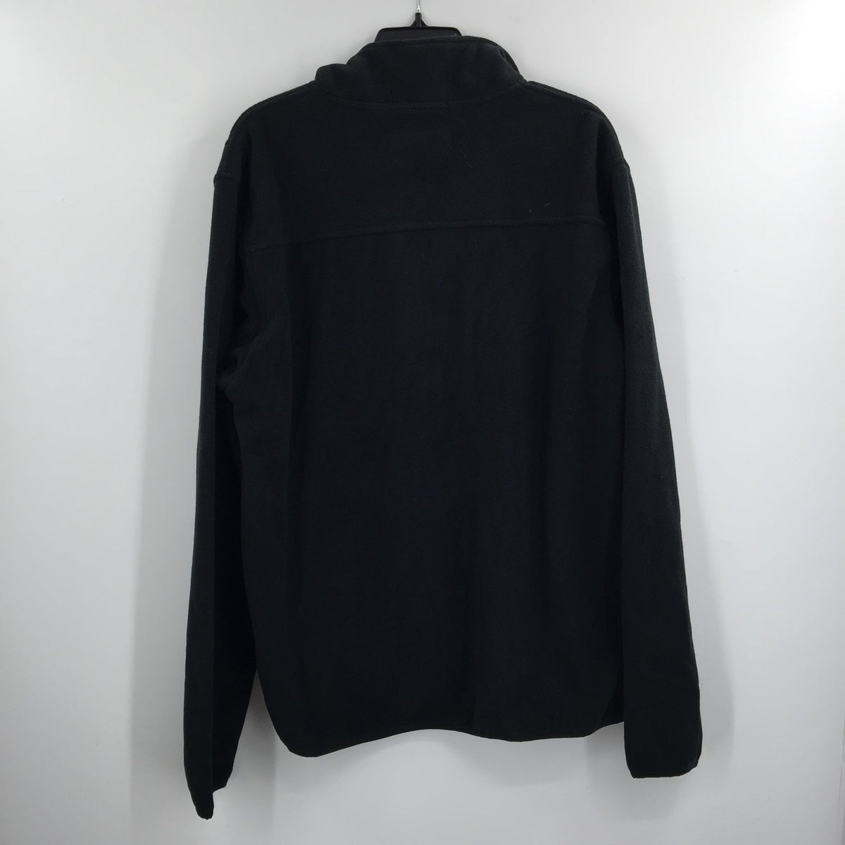 Vintage 1946 Partial Zip Fleece Knit Pullover Sweater Long Sleeve Black X-Large