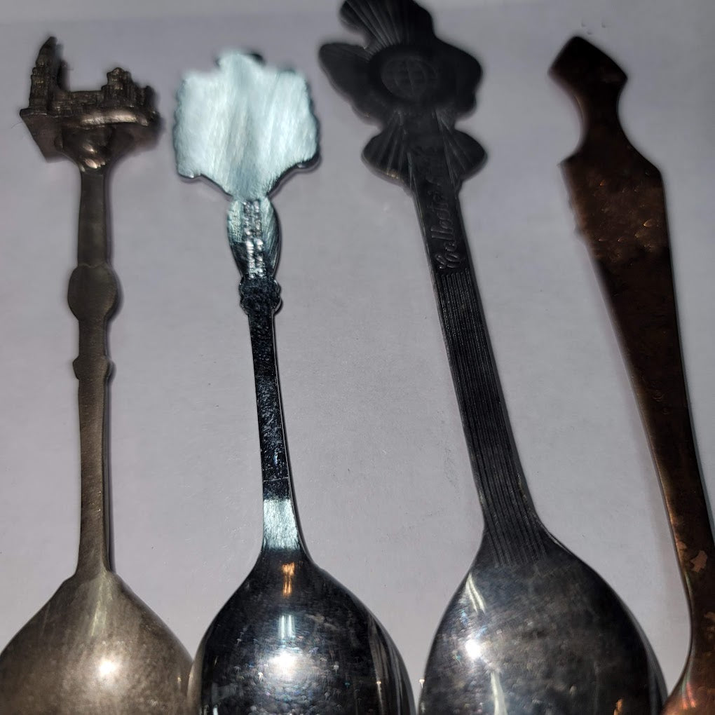 Vintage Spoons Lot 4 England Prince William Princess Diana Westminster Abbey