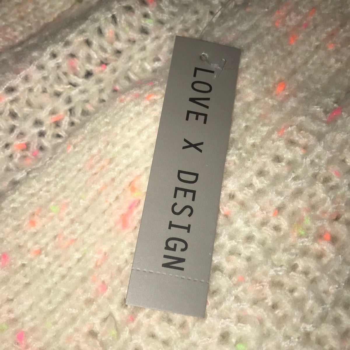 Love x Design NEW Neon Fleck Cardigan Size Medium