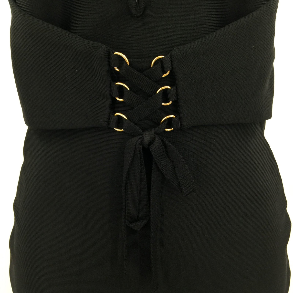 Few Moda Sleeveless Spaghetti Strap Corset Deep V Bodycon Dress Back Zip Medium