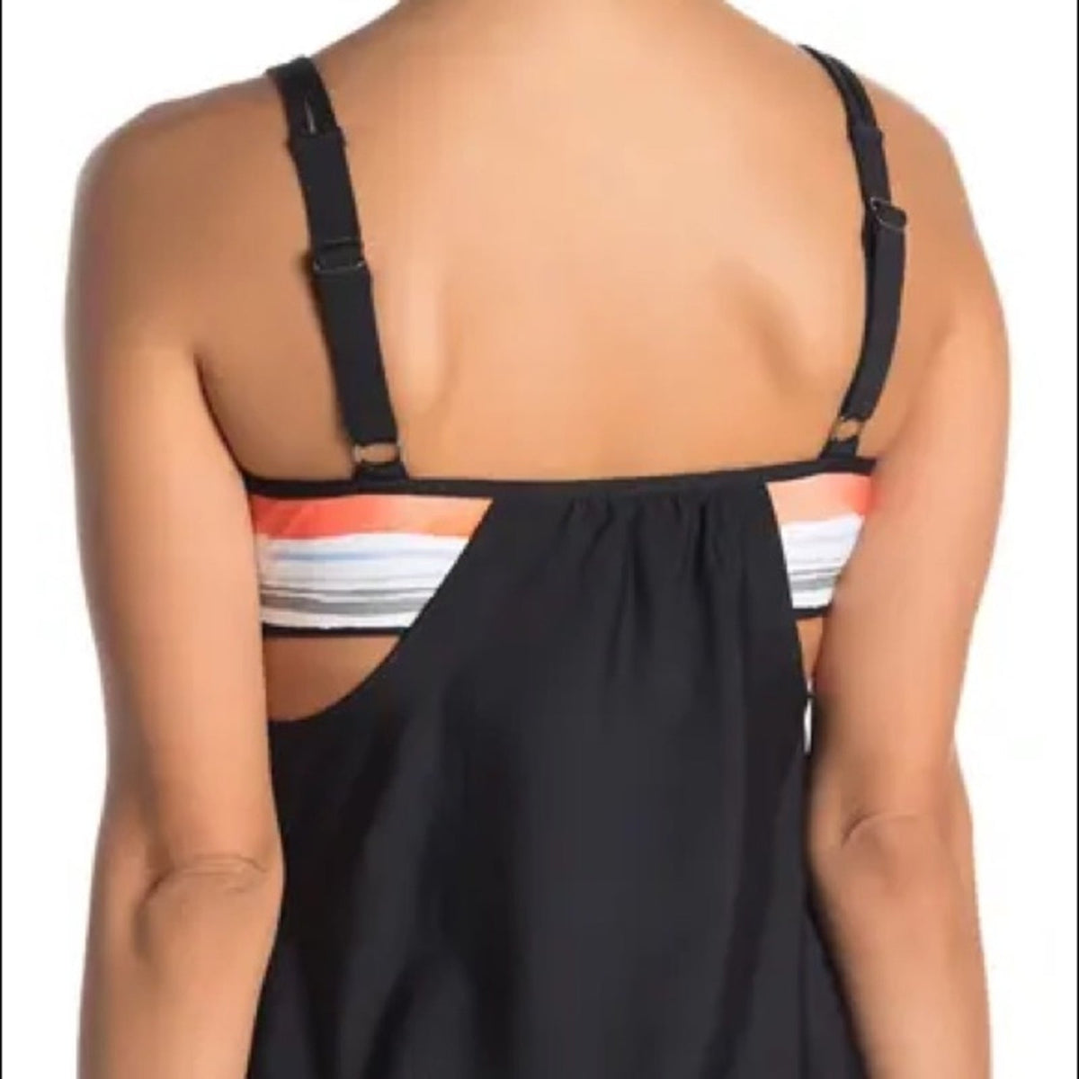 Next NEW Summer Multi Earth Stripe Tankini Size Small sWIMSUIT bathing suit top