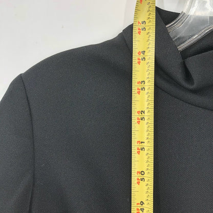 Alison Ayres Original Vintage Black Maxi Polyester Long Sleeve Modesty 1970s