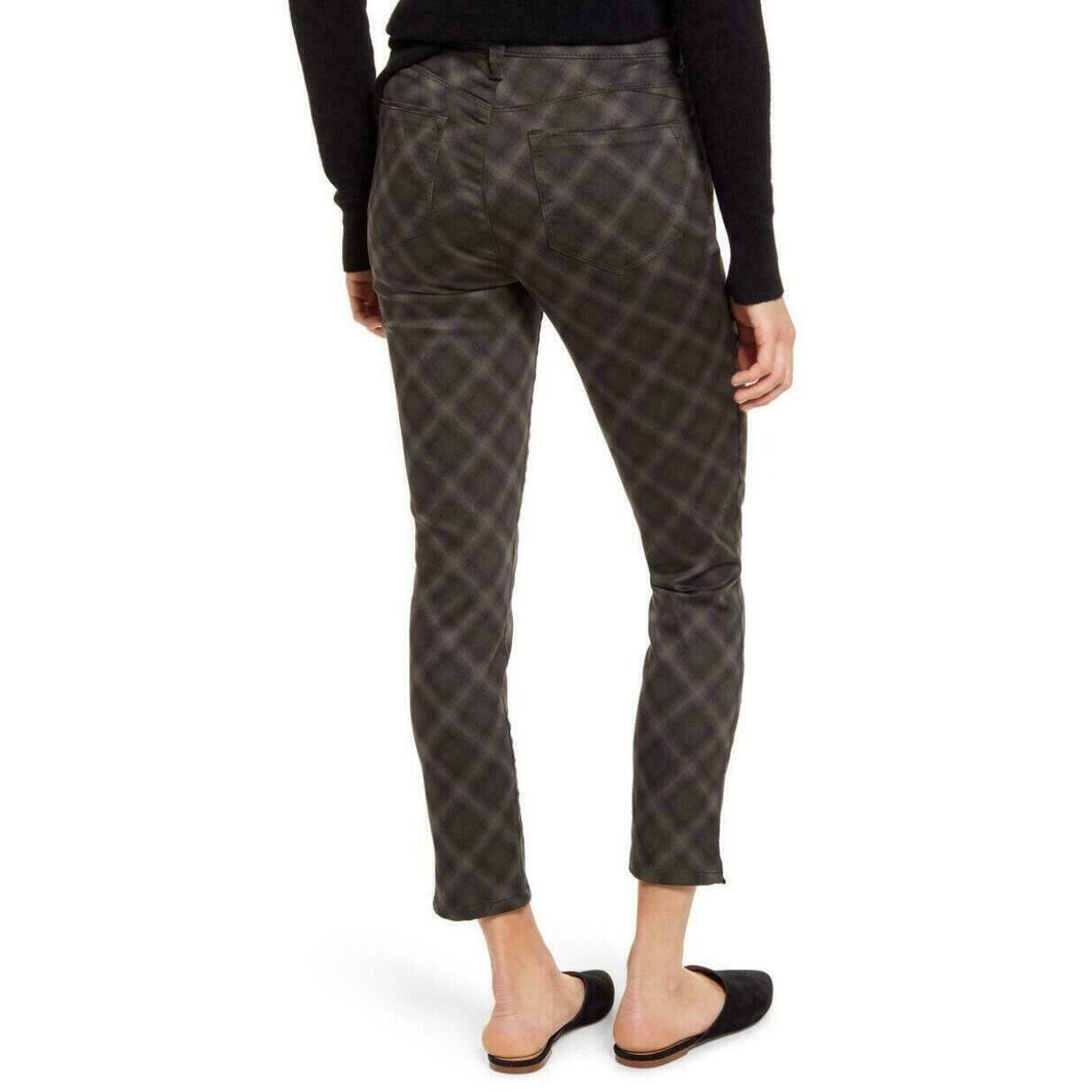 Wit & Wisdom Women Ab-Solution High Rise Ankle Skimmer Jeans Size 0 Plaid NWT