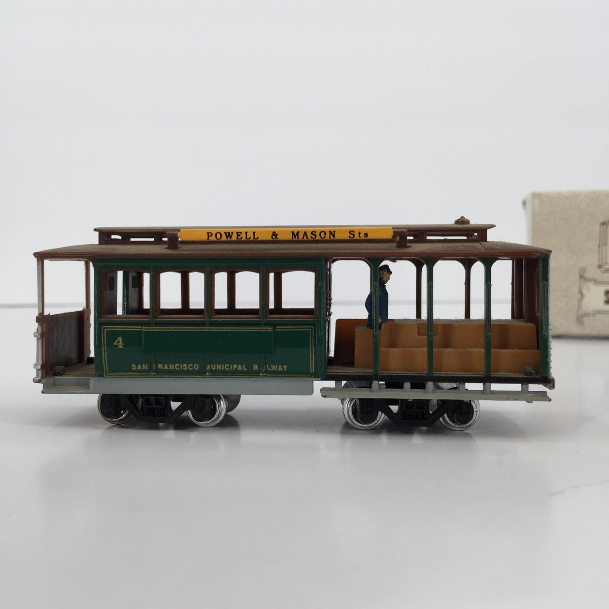 Reader's Digest Mini Die-cast Train Vintage 5" X 2.5" Open Viewing CAR w/ box