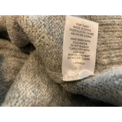 Wayf Tie Front Waist Mock Neck Pullover Sweater Sz XS/Extra Small Light Grey NWT