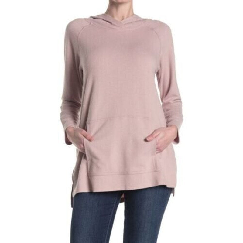 Melloday Pocket Hipster Hoodie Sweatshirt Size Medium Mauve NWT