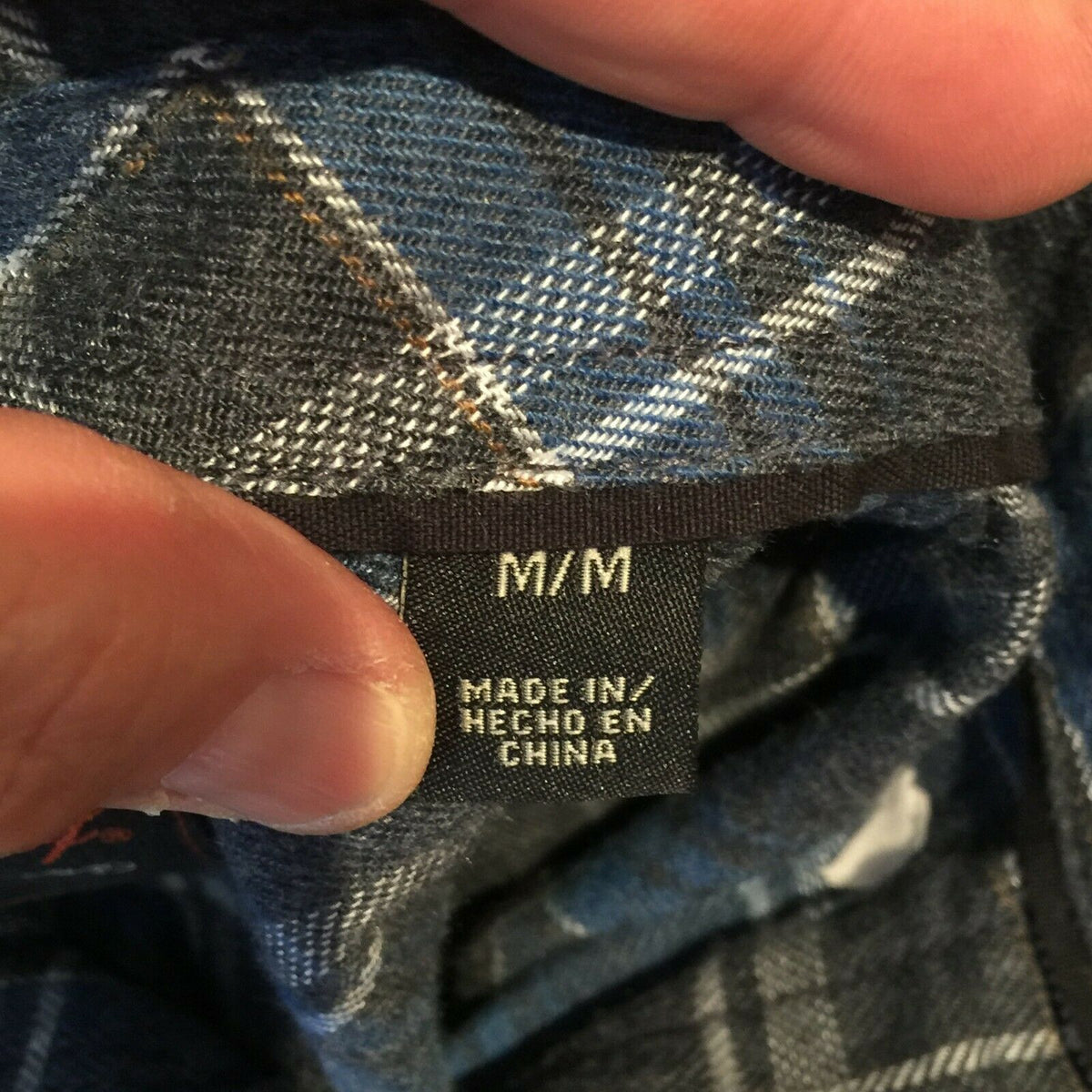 Weatherproof Vintage PLAID Button-Down Shirts Long Sleeves Blue/Gray Medium NWT