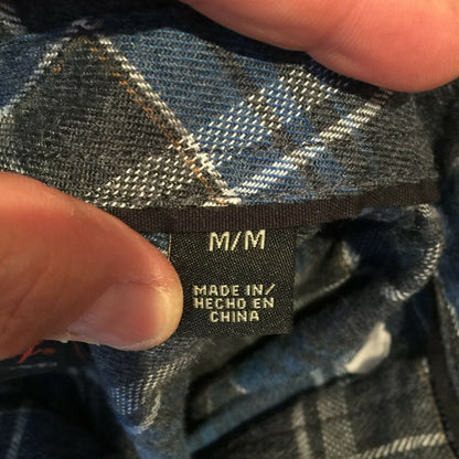 Weatherproof Vintage PLAID Button-Down Shirts Long Sleeves Blue/Gray Medium NWT