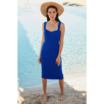 Dress the Population Nicole Sheath Dress Electric Blue Small