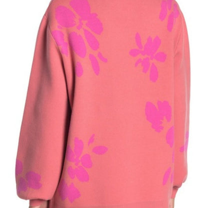 14th & Union XS Coral Pink Knit Pullover Sweater Crew Neck Extra Small Petite