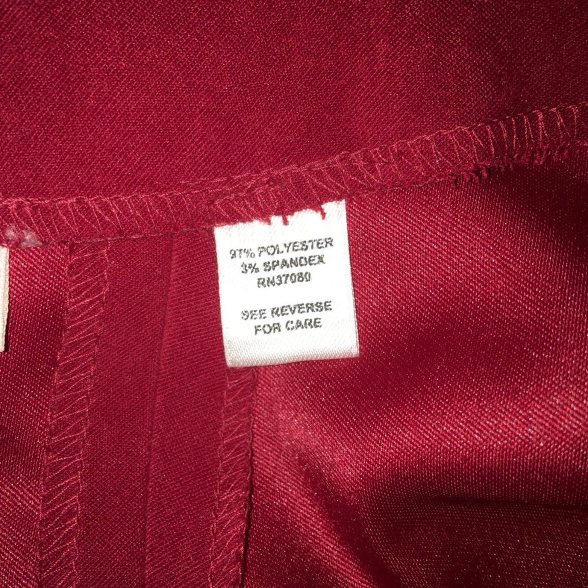 Cato Vintage Faux Suede Hi-Low Knee length Skirt Back Zip Solid Red Size 14