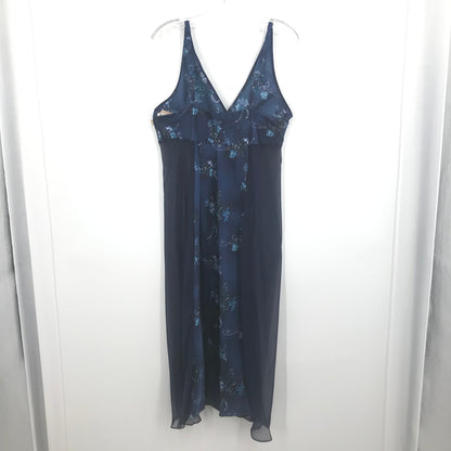 Cinema Floral LARGE Sleeveless Plunge Neck 2 pc. Sleepwear Lingerie robe nightie