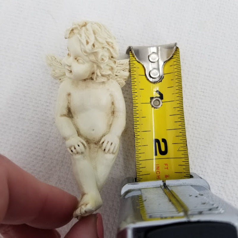 LOT OF 3 Angel Lampshade Hangers Christian Home Decor White Resin Clips