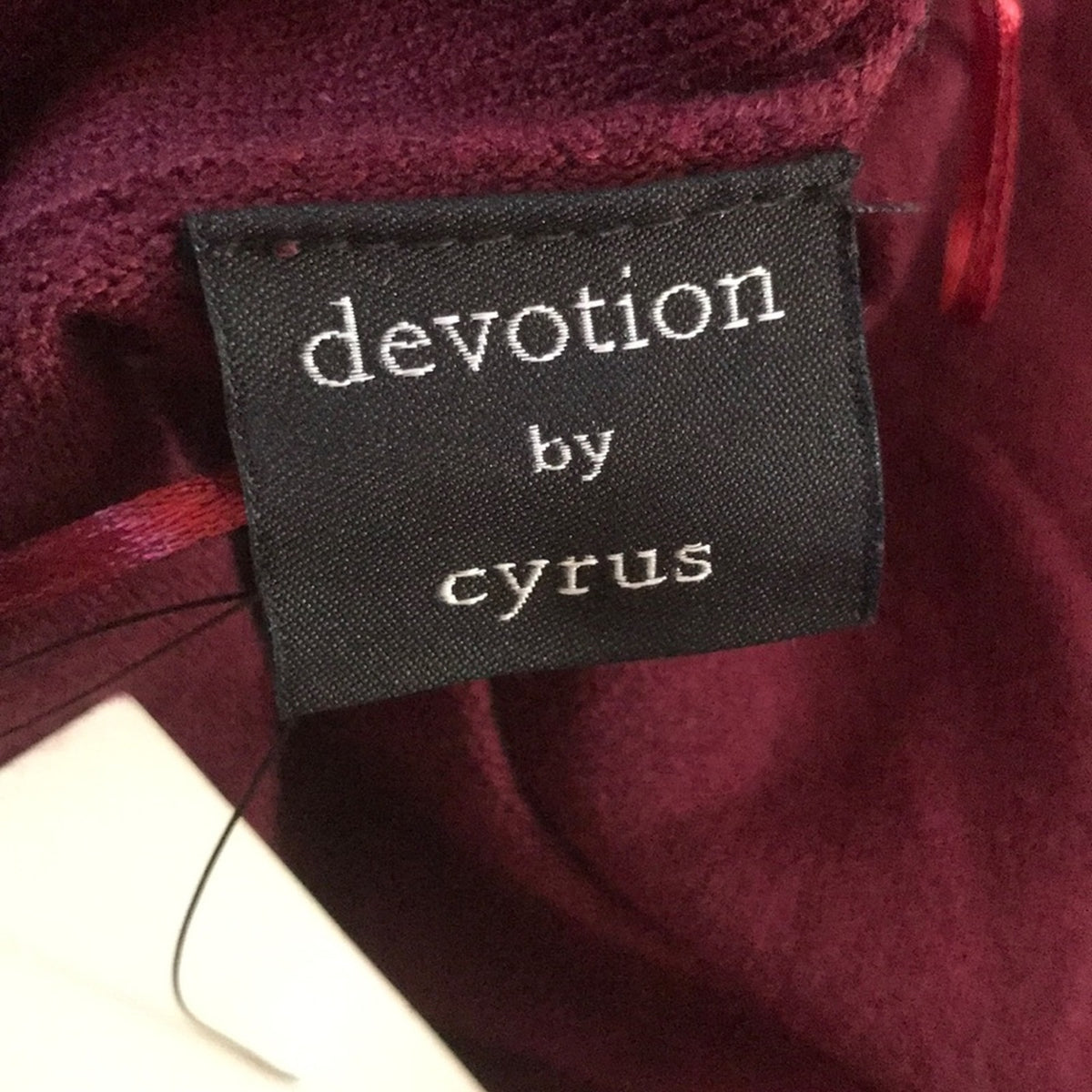 Cyrus Sweater Maroon Ribbed Sleeve Open front lightweight Cardigan Small