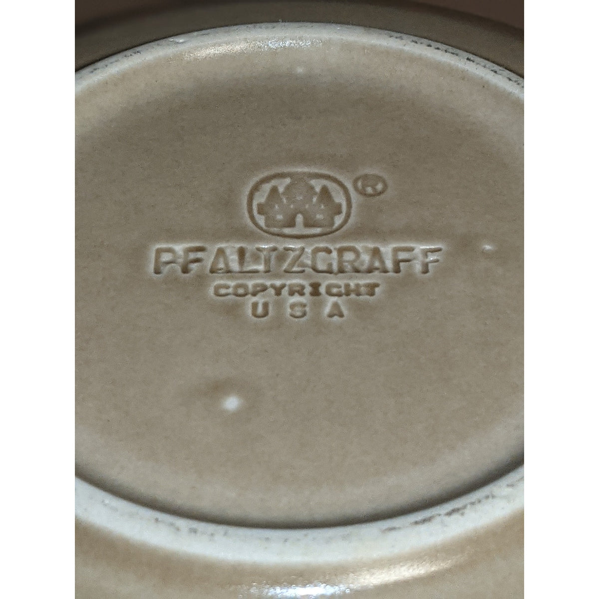 Pfaltzgraff Saucer for Tea Cup Replacement 6" Plate Tan Blue Edge LOT of 6