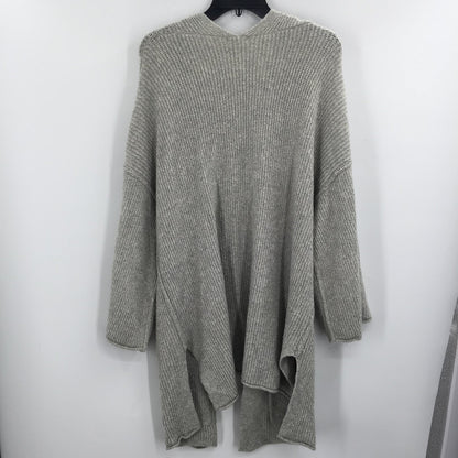 BP Long Sleeve Open Front Slit Side Cardigan Sweater Pockets Gray Size Large