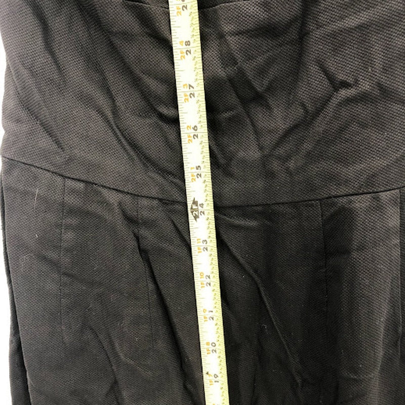 black dress asymetrical Chiffon drape in the back DAMAGED NEEDS REPAIRS