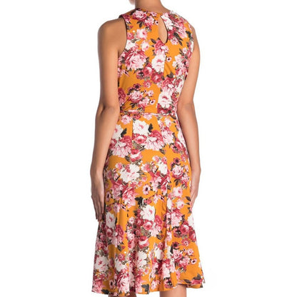 Superfoxx Fit & Flare Dress Sleeveless Floral Size Small