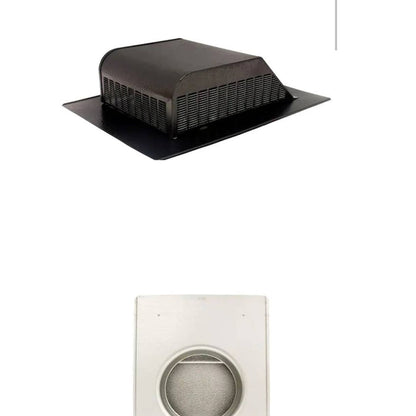 Secondhand Sandies 50 sq. in. NFA Aluminum Slant-Back Roof Louver Static Vent in Black LOT of 6