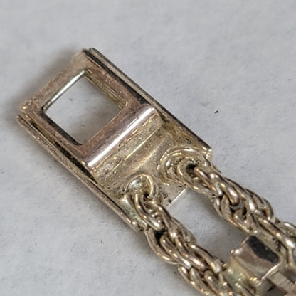 Vintage Costume Jewelry Fashion Icon BE DIFFERENT Silvertone bracelet UNTESTED