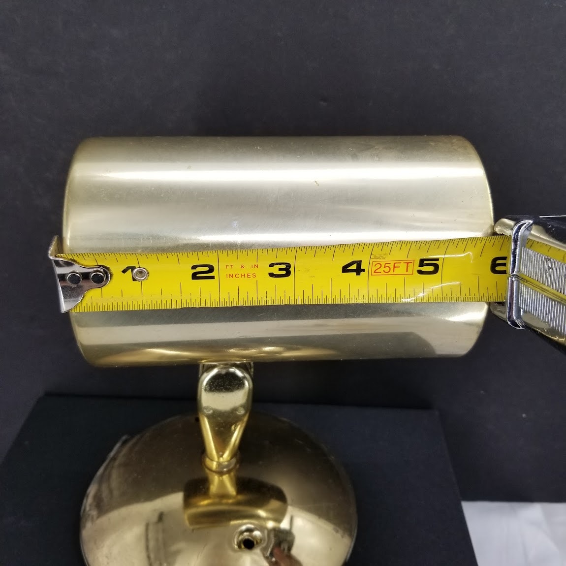 Pair Brass-tone golden Wall mount MCM down lights Mid Century Lamps set of 2