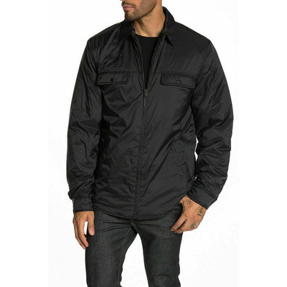 Original Weatherproof Vintage Zip Front Collar Nylon Lined Jacket Black X-Large