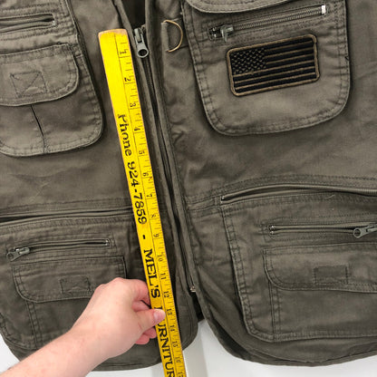 GUIDE GEAR Men's Full Zip Concealment, Photography, Shooting Vest Green Size L