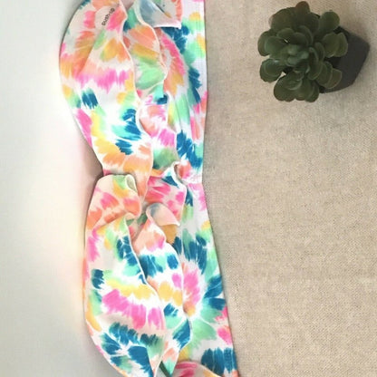 California Waves Push Up Floral Bikini Top Swim Size Large