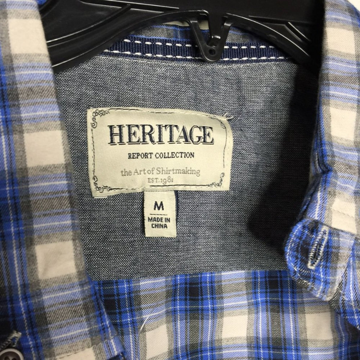 NWT Heritage 1981 Western Plaid Button Down Shirt Size Medium