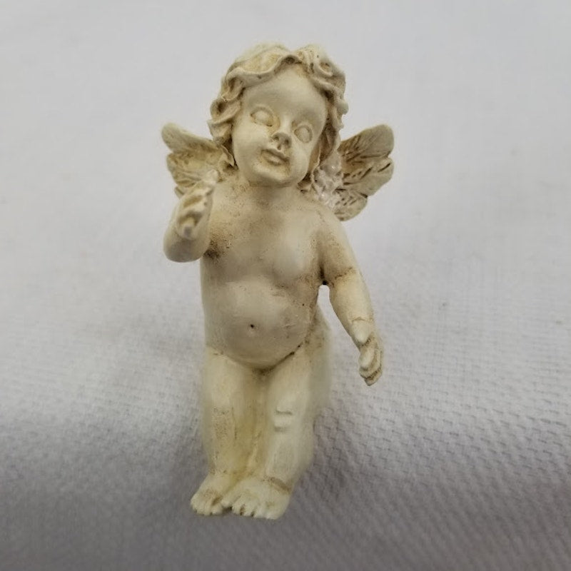 LOT OF 3 Angel Lampshade Hangers Christian Home Decor White Resin Clips