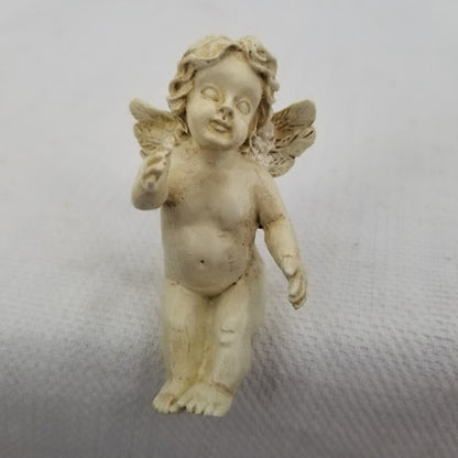 LOT OF 3 Angel Lampshade Hangers Christian Home Decor White Resin Clips