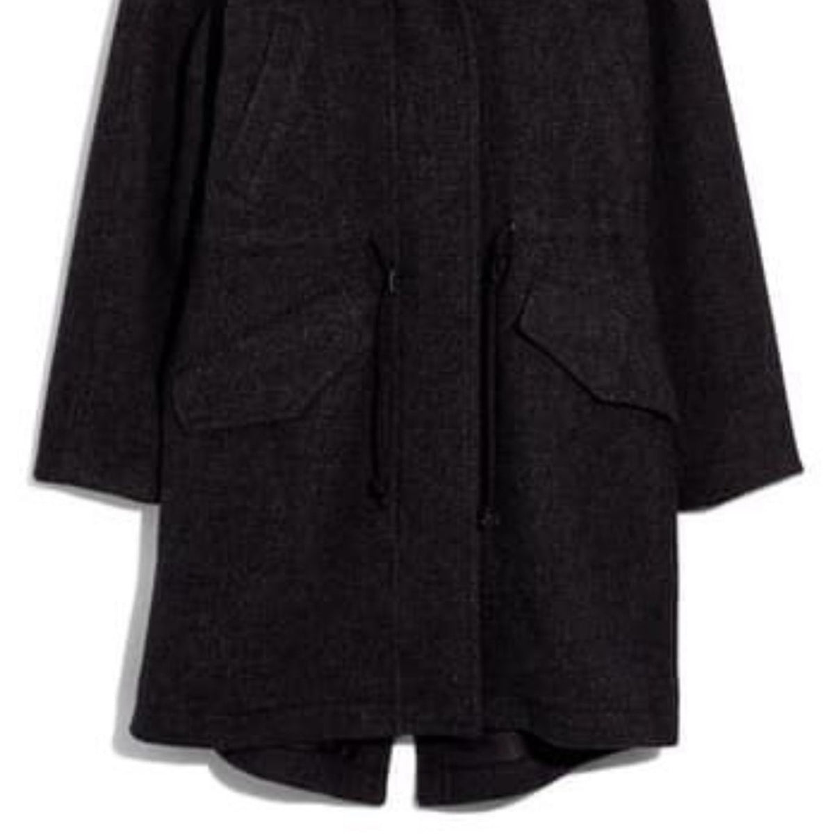 Madewell NWT Vancouver Wool Blend Parka Faux Fur Trim Coat Medium